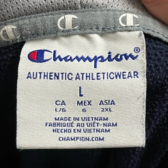 Champion Dark Blue Penn State Men's Hoodie - Picture 3 of 3